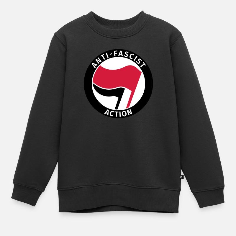 Anti-Fascist Action - Sweat Premium enfant bio - noir