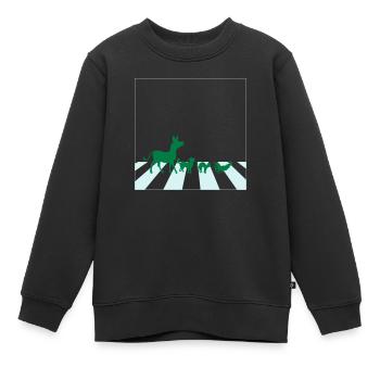 Abbey Road - Bremer Stadtmusikanten - Kinder Premium Organic Sweatshirt - Schwarz - Vorne - AI Model Kid Female (0cm)