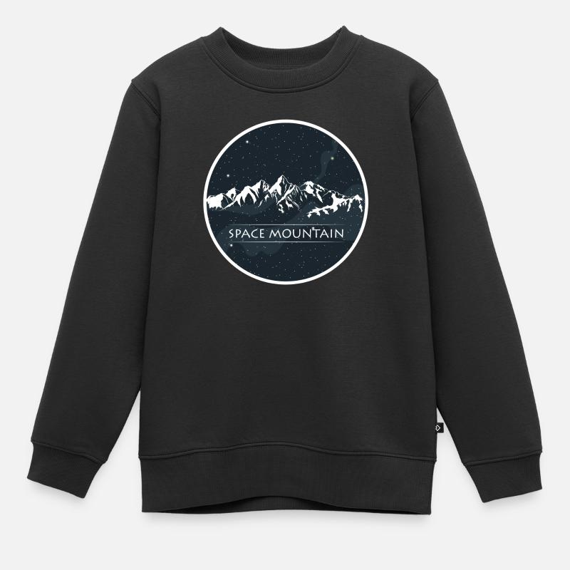 MOUNTAIN Berg Geschenk - Kinder Premium Organic Sweatshirt - Schwarz