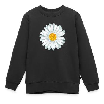 marguerite - Sweat Premium enfant bio - noir - Devant - AI Model Kid Female (0cm)