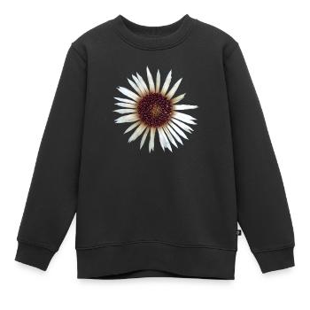 Argent Thistle - Sweat Premium enfant bio - noir - Devant - AI Model Kid Female (0cm)