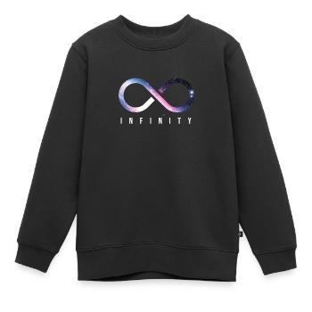Infinity - Infinity - Kids Premium Organic Sweatshirt - black - Front - AI Model Kid Female (0cm)
