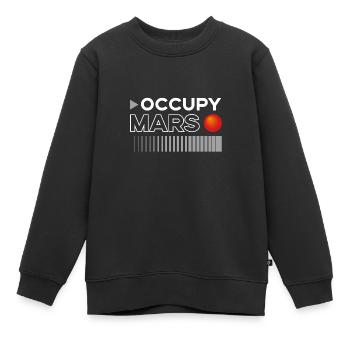 Mars besetzen - Kinder Premium Organic Sweatshirt - Schwarz - Vorne - AI Model Kid Female (0cm)