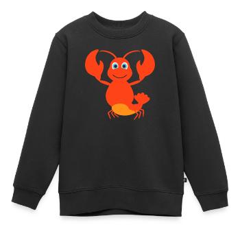 Homard - Sweat Premium enfant bio - noir - Devant - AI Model Kid Female (0cm)