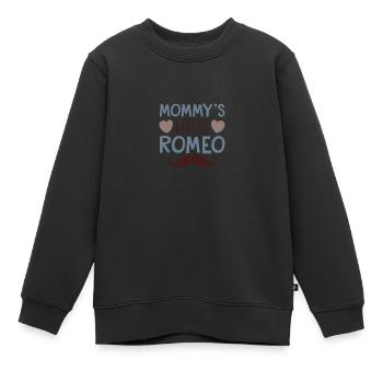 Mommy s little Romeo - Kinder Premium Organic Sweatshirt - Schwarz - Vorne - AI Model Kid Female (0cm)