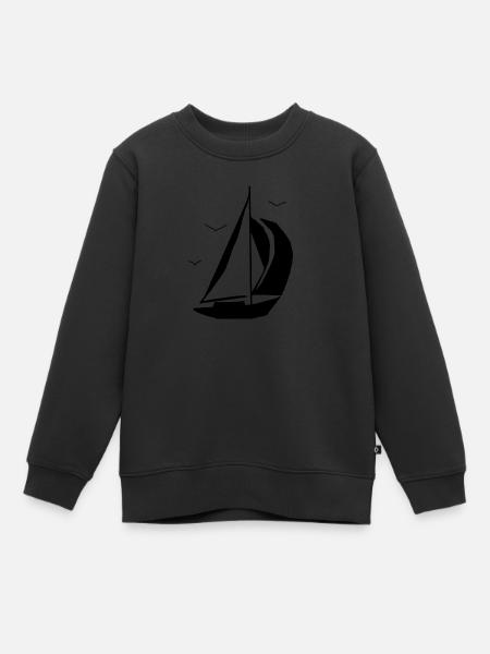 Voilier - Sweat Premium enfant bio - noir