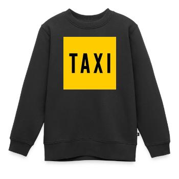 Taxi - Kinder Premium Organic Sweatshirt - Schwarz - Vorne - AI Model Kid Female (0cm)