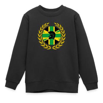 UNITY JAM SKA LAUREL DESIGN - Sweat Premium enfant bio - noir - Devant - AI Model Kid Female (0cm)