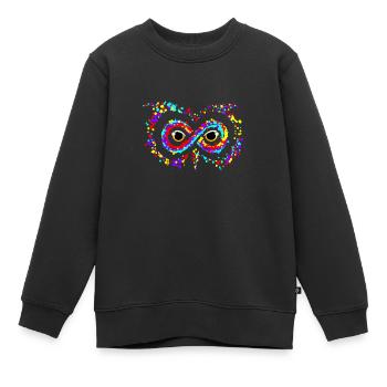 Unendlich besessen - Kinder Premium Organic Sweatshirt - Schwarz - Vorne - AI Model Kid Female (0cm)