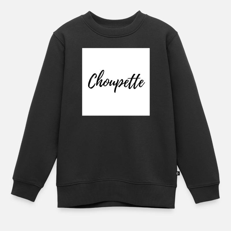 CHOUPETTE - Sweat Premium enfant bio - noir