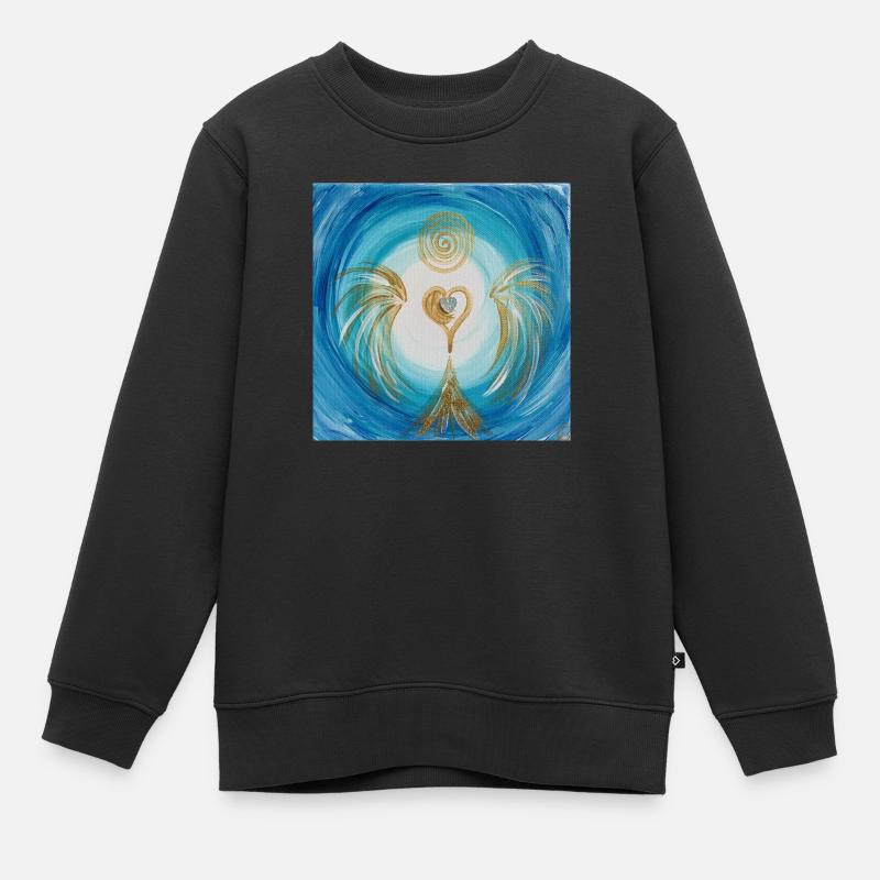 Ange de cœur du service - Sweat Premium enfant bio - noir