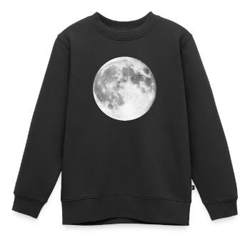 Mond - Kinder Premium Organic Sweatshirt - Schwarz - Vorne - AI Model Kid Female (0cm)