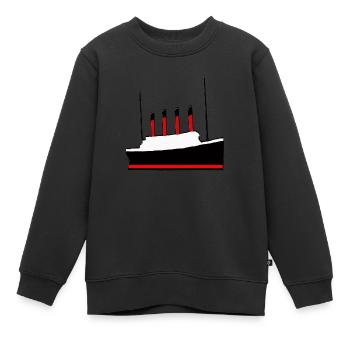 TITANIC LEGEND - Sweat Premium enfant bio - noir - Devant - AI Model Kid Female (0cm)