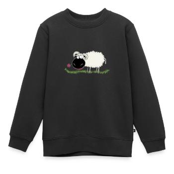 Walliser black-nosed sheep - Kids Premium Organic Sweatshirt - black - Front - AI Model Kid Female (0cm)
