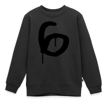 Graffiti : 6 - Kinder Premium Organic Sweatshirt - Schwarz - Vorne - AI Model Kid Female (0cm)