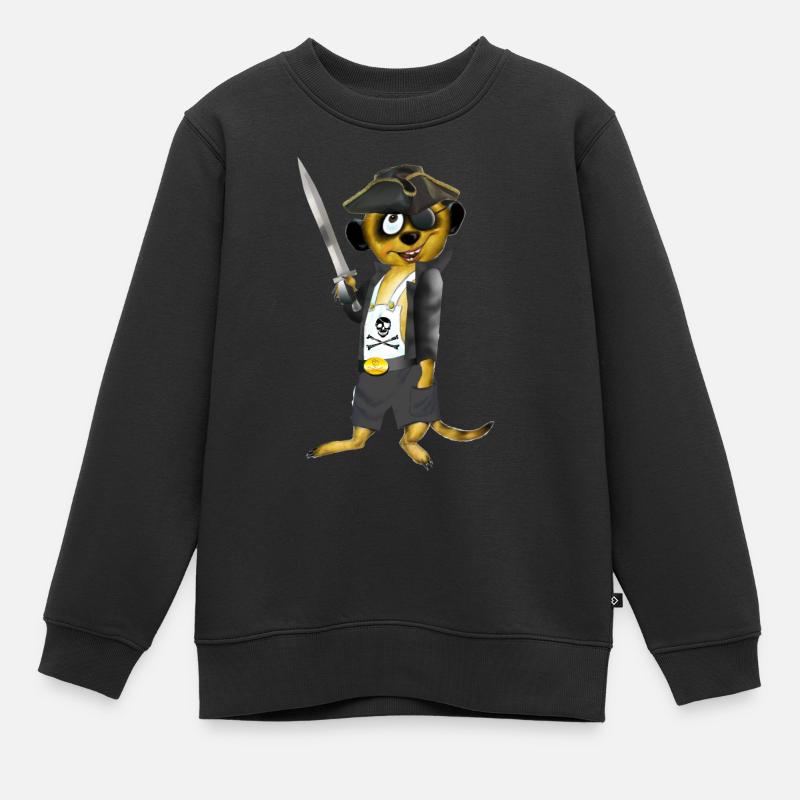 Pirate coquin - Sweat Premium enfant bio - noir