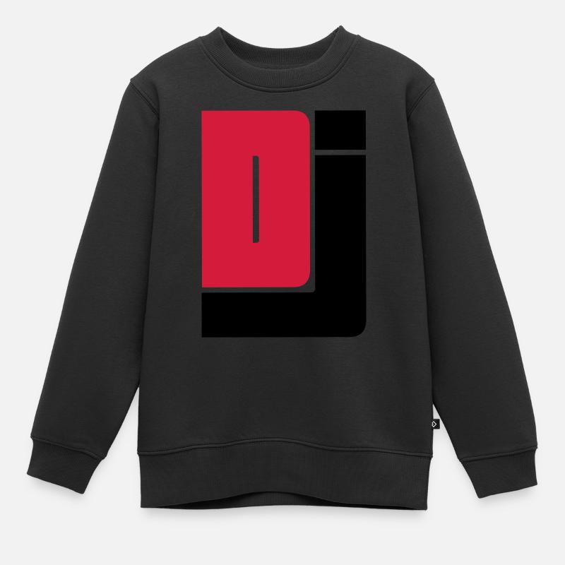 DJ - Kinder Premium Organic Sweatshirt - Schwarz