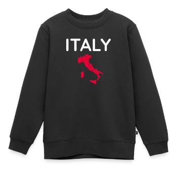 Traditionellstes Italien Souvenir - Kinder Premium Organic Sweatshirt - Schwarz - Vorne - AI Model Kid Female (0cm)