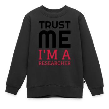 Forscher / Forschung / Arbeit / Job - Kinder Premium Organic Sweatshirt - Schwarz - Vorne - AI Model Kid Female (0cm)