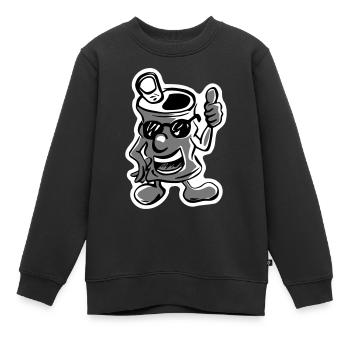Dose Soda - Kinder Premium Organic Sweatshirt - Schwarz - Vorne - AI Model Kid Female (0cm)