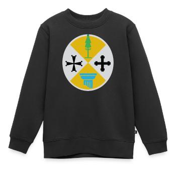 Calabre Italie - Sweat Premium enfant bio - noir - Devant - AI Model Kid Female (0cm)