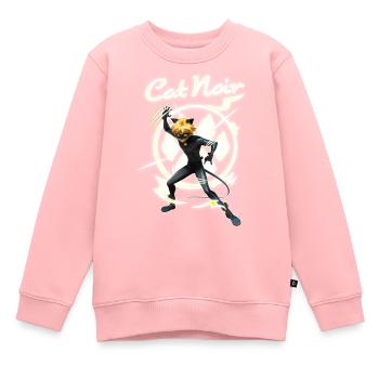 Miraculous Cat Noir Adrien Superheld - Kinder Premium Organic Sweatshirt - Rosa - Vorne - AI Model Kid Female (0cm)