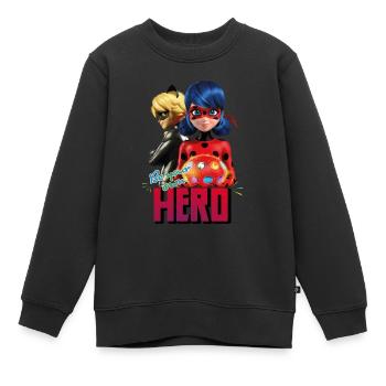 Miraculous Be Your Own Hero - Kinder Premium Organic Sweatshirt - Schwarz - Vorne - AI Model Kid Female (0cm)