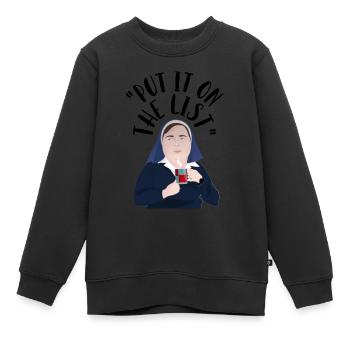 Derry Nordirland Schwester Michael - Kinder Premium Organic Sweatshirt - Schwarz - Vorne - AI Model Kid Female (0cm)