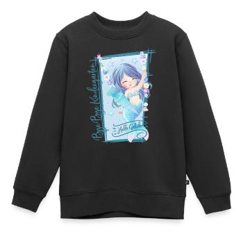 Bye Bye Kindergarten Hallo Schule Schulkind 2026 - Kinder Premium Organic Sweatshirt - Schwarz - Vorne - AI Model Kid Female (0cm)