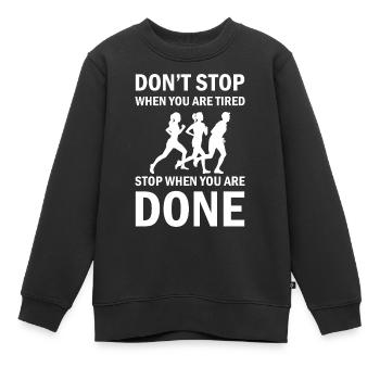 Fußball Soccer - Kinder Premium Organic Sweatshirt - Schwarz - Vorne - AI Model Kid Female (0cm)