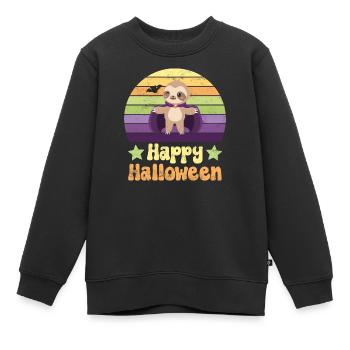 Halloween Vampir Dracula - Kinder Premium Organic Sweatshirt - Schwarz - Vorne - AI Model Kid Female (0cm)