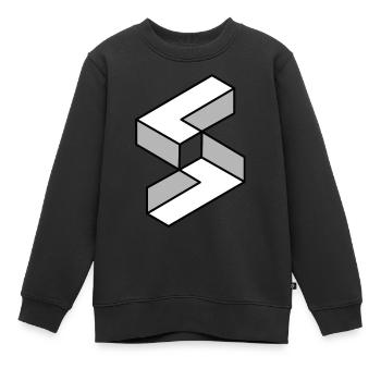 S Illusion - Kinder Premium Organic Sweatshirt - Schwarz - Vorne - AI Model Kid Female (0cm)