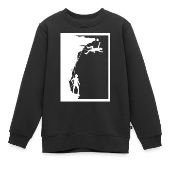 escalade - Sweat Premium enfant bio - noir - Devant - AI Model Kid Female (0cm)