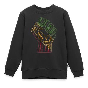 African American Leaders Black History - Sweat Premium enfant bio - noir - Devant - AI Model Kid Female (0cm)