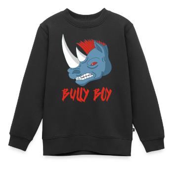 Nashornkopf - Kinder Premium Organic Sweatshirt - Schwarz - Vorne - AI Model Kid Female (0cm)