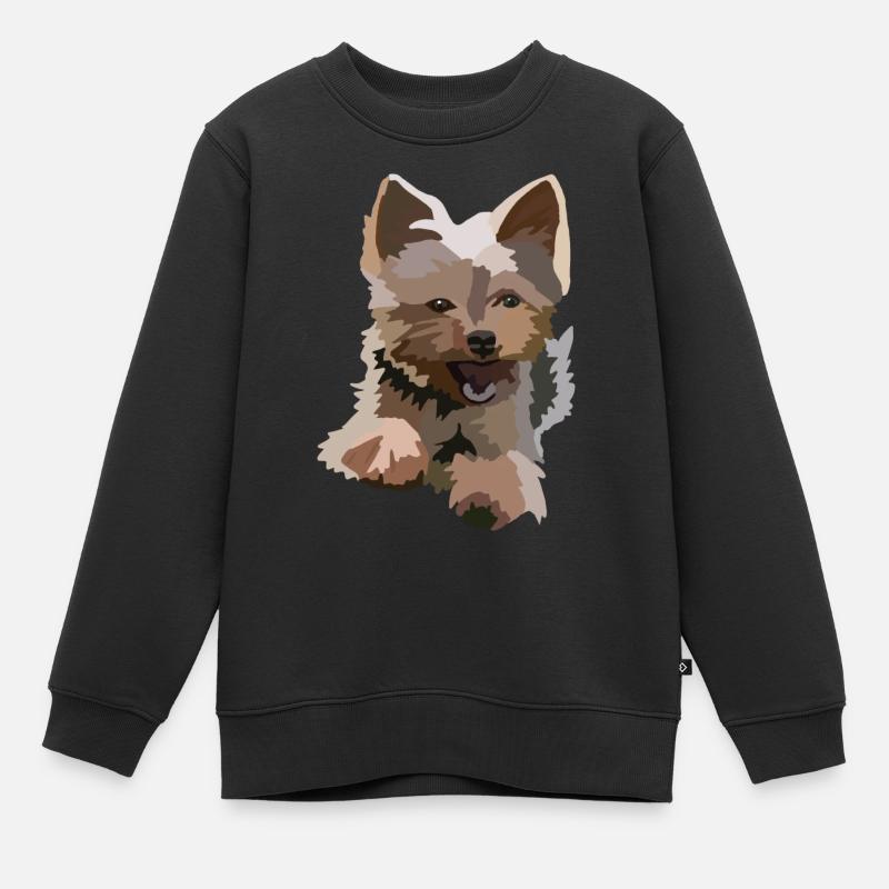 Yorkshire Terrier Yorki - Kinder Premium Organic Sweatshirt - Schwarz