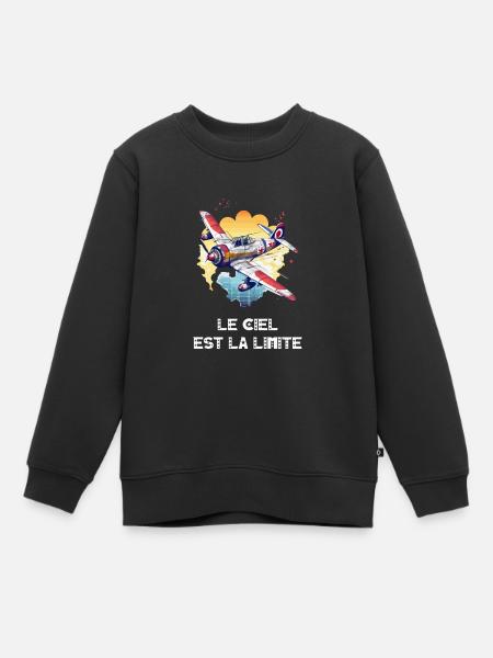 Le ciel est la limite - Sweat Premium enfant bio - noir