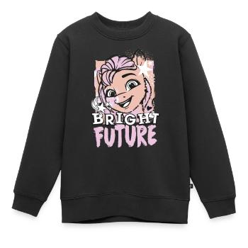 My Little Pony Bright Future - Kinder Premium Organic Sweatshirt - Schwarz - Vorne - AI Model Kid Female (0cm)