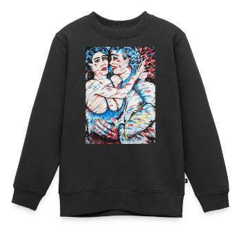 Escort Mädchen - Kinder Premium Organic Sweatshirt - Schwarz - Vorne - AI Model Kid Female (0cm)