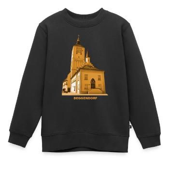 Deggendorf Rathaus Niederbayern Donau Isar - Kinder Premium Organic Sweatshirt - Schwarz - Vorne - AI Model Kid Female (0cm)