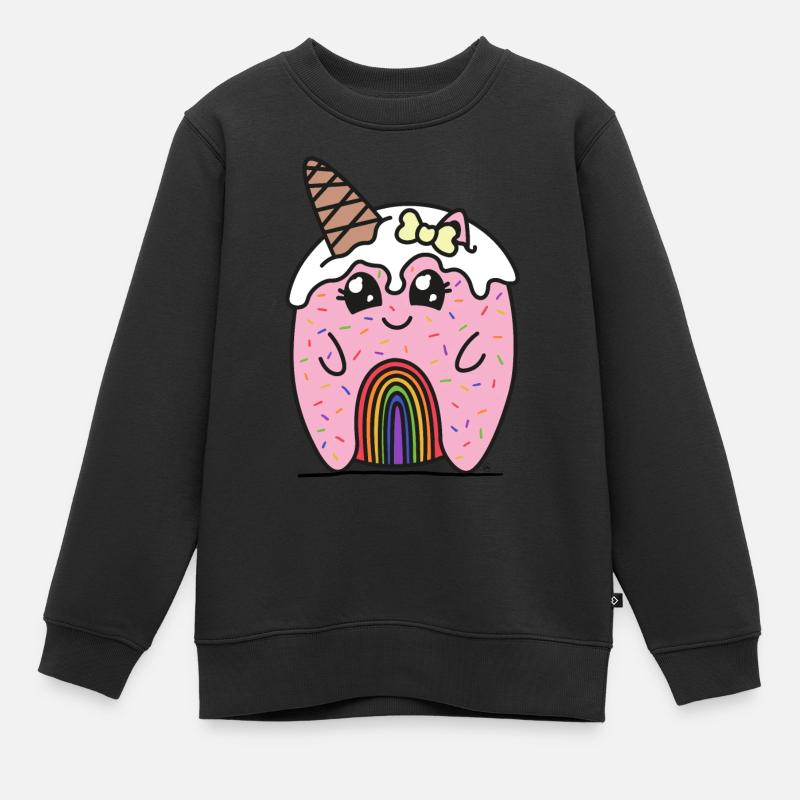 Stacy - Kinder Premium Organic Sweatshirt - Schwarz
