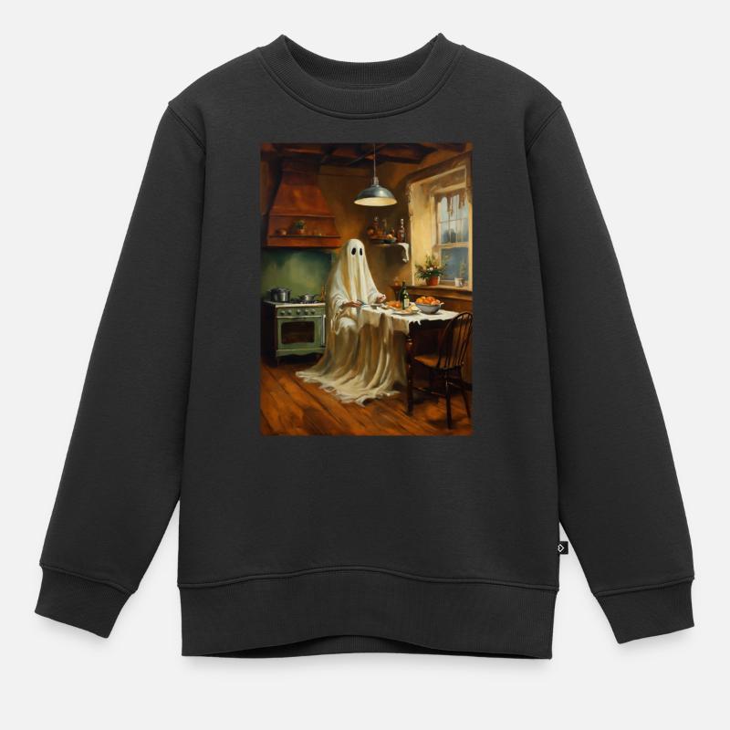 Geistreiches Abendbrot - Kinder Premium Organic Sweatshirt - Schwarz
