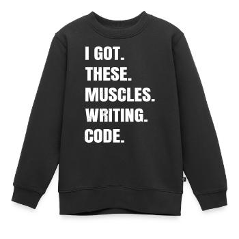 Cool Health Informatics Specialist Chemises - Sweat Premium enfant bio - noir - Devant - AI Model Kid Female (0cm)