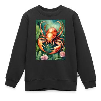 Sternzeichen Skorpion - Kinder Premium Organic Sweatshirt - Schwarz - Vorne - AI Model Kid Female (0cm)