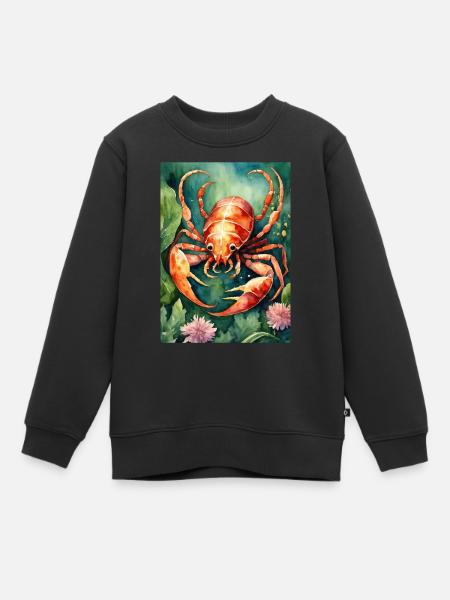 Sternzeichen Skorpion - Kinder Premium Organic Sweatshirt - Schwarz