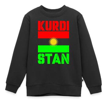 Drapeau du Kurdistan - Sweat Premium enfant bio - noir - Devant - AI Model Kid Female (0cm)