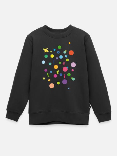 Konfetti - Kinder Premium Organic Sweatshirt - Schwarz