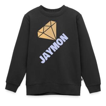 Jaymon - Kinder Premium Organic Sweatshirt - Schwarz - Vorne - AI Model Kid Female (0cm)