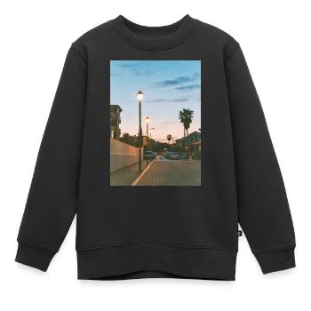 Entspannung und Gelassenheit - Abendsonne - Kinder Premium Organic Sweatshirt - Schwarz - Vorne - AI Model Kid Female (0cm)