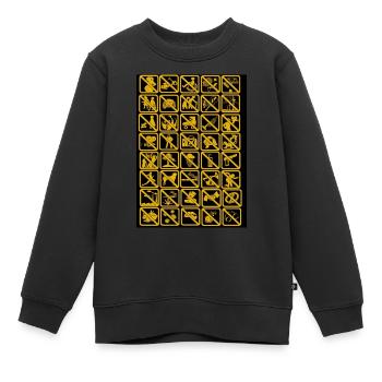 Alle Verbotene Coolness 1 - Kinder Premium Organic Sweatshirt - Schwarz - Vorne - AI Model Kid Female (0cm)